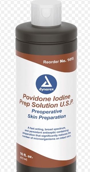 Povidone iodine for mite dermatitis